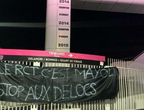 Les supporters du RCT en colère
