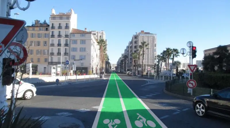 nouvelle piste cyclable de Toulon