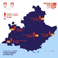 flamme olympique région sud