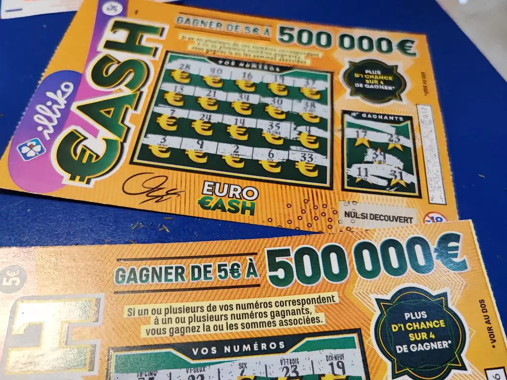 ticket d'or 500 000€ ticket de jeu