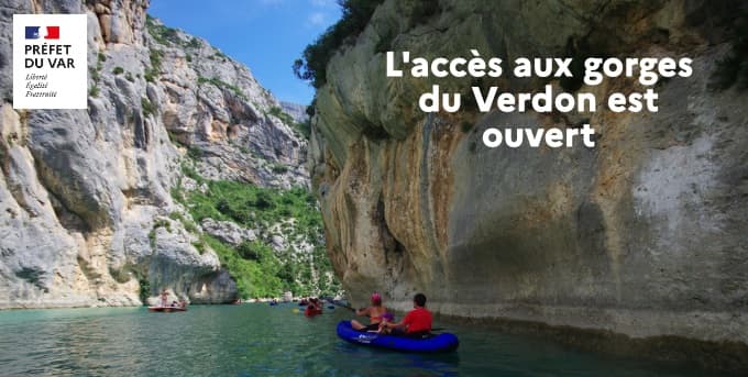 réouverture gorges verdon