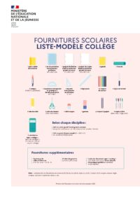 fournitures scolaires