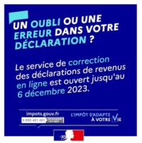 corriger déclaration impôts paca