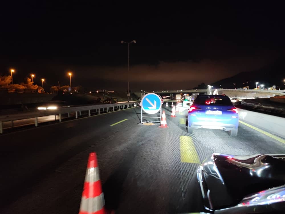 trajet habituel perturbé fermetures nocturnes Toulon Autoroutes en chantiers à Toulon