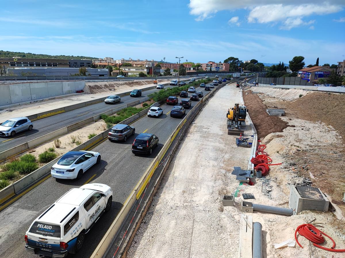 semaine fin mars compliquée accident A57 perturbations week-end 2 février zoom trafic Toulon A57 élargissement A57 Toulon autoroute toulon 8 janvier travaux A57 A57 arrêts de bus