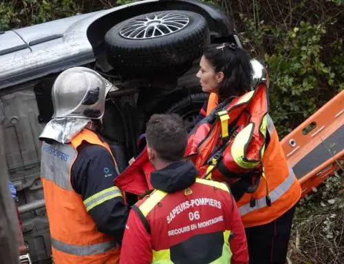 Deux blessés dans un ravin, un accident à Vence