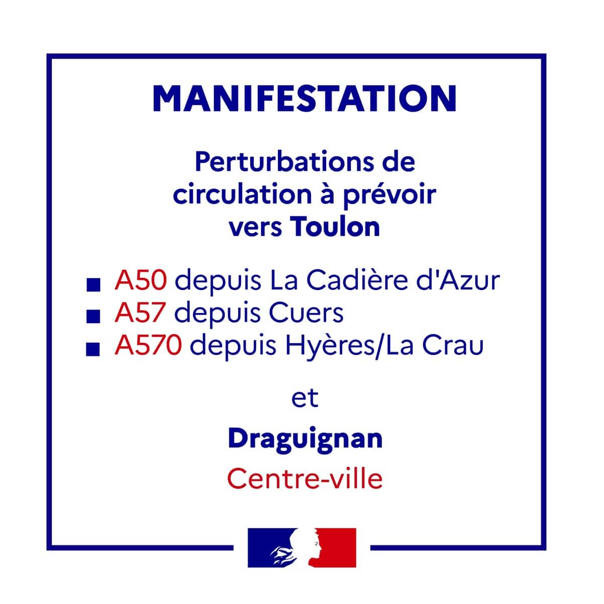 manifestations 25 janvier var