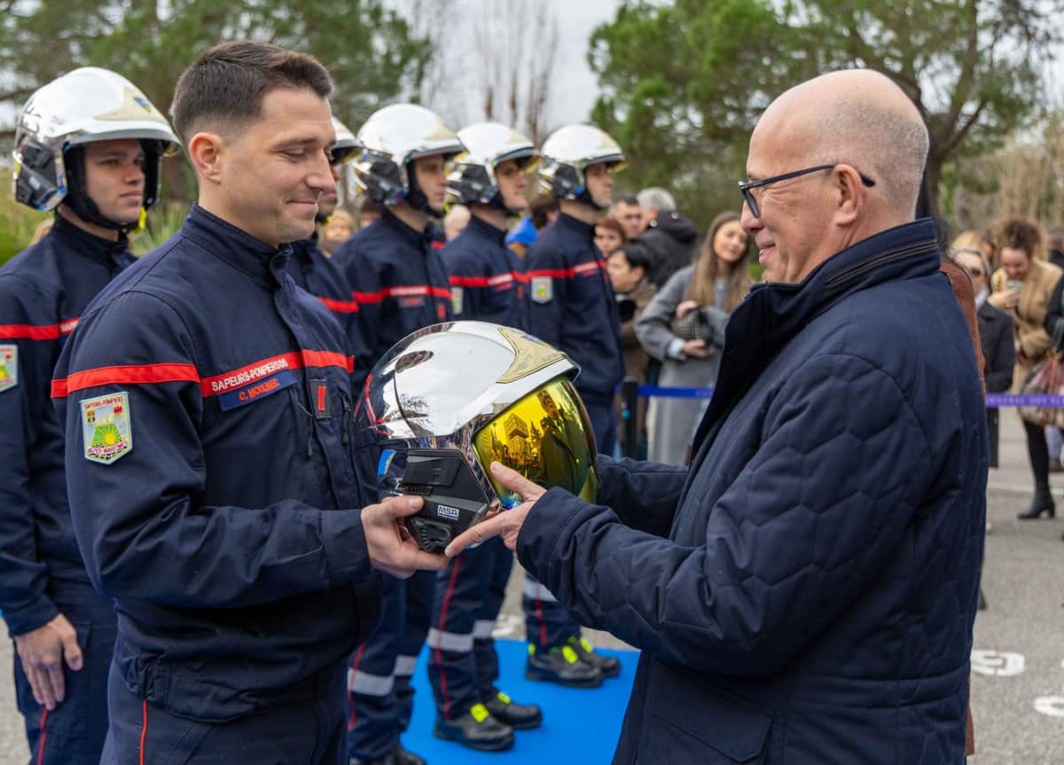 hommage promotion sapeurs-pompiers