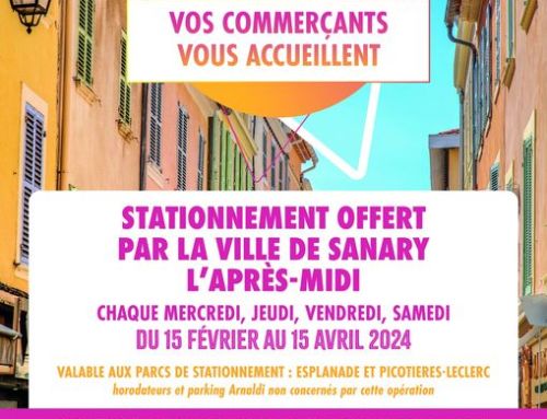 Sanary-sur-Mer dynamise son commerce local : Stationnement gratuit l’après-midi !