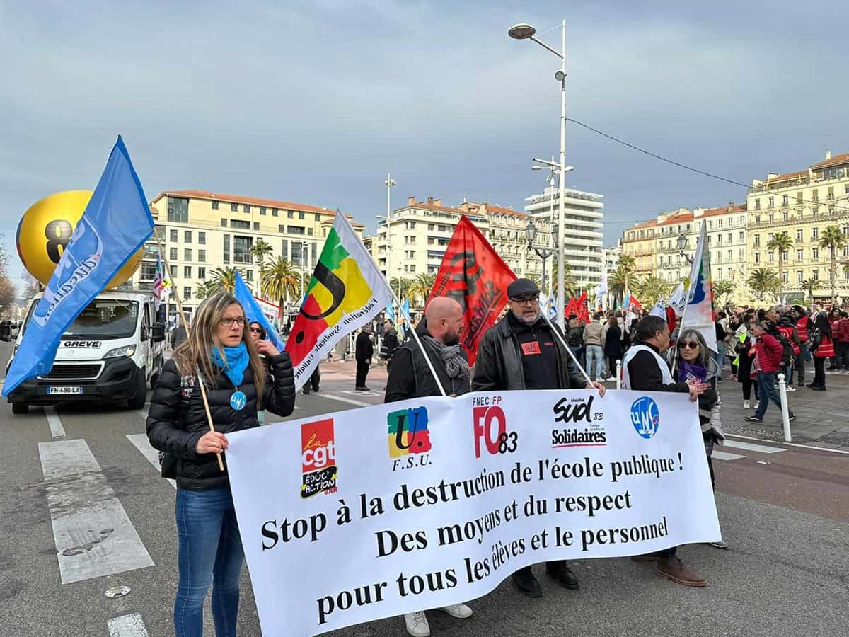 tensions métier d'enseignant mobilisation enseignante toulon Mobilisation enseignants Toulon