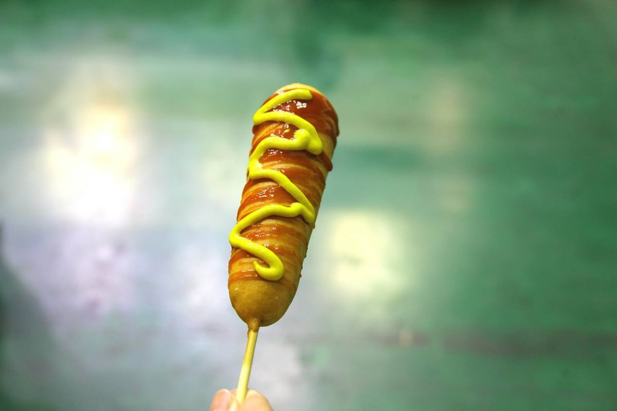 corn dog plat coréen