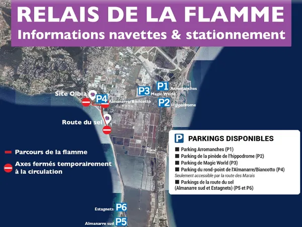 flamme olympique restrictions