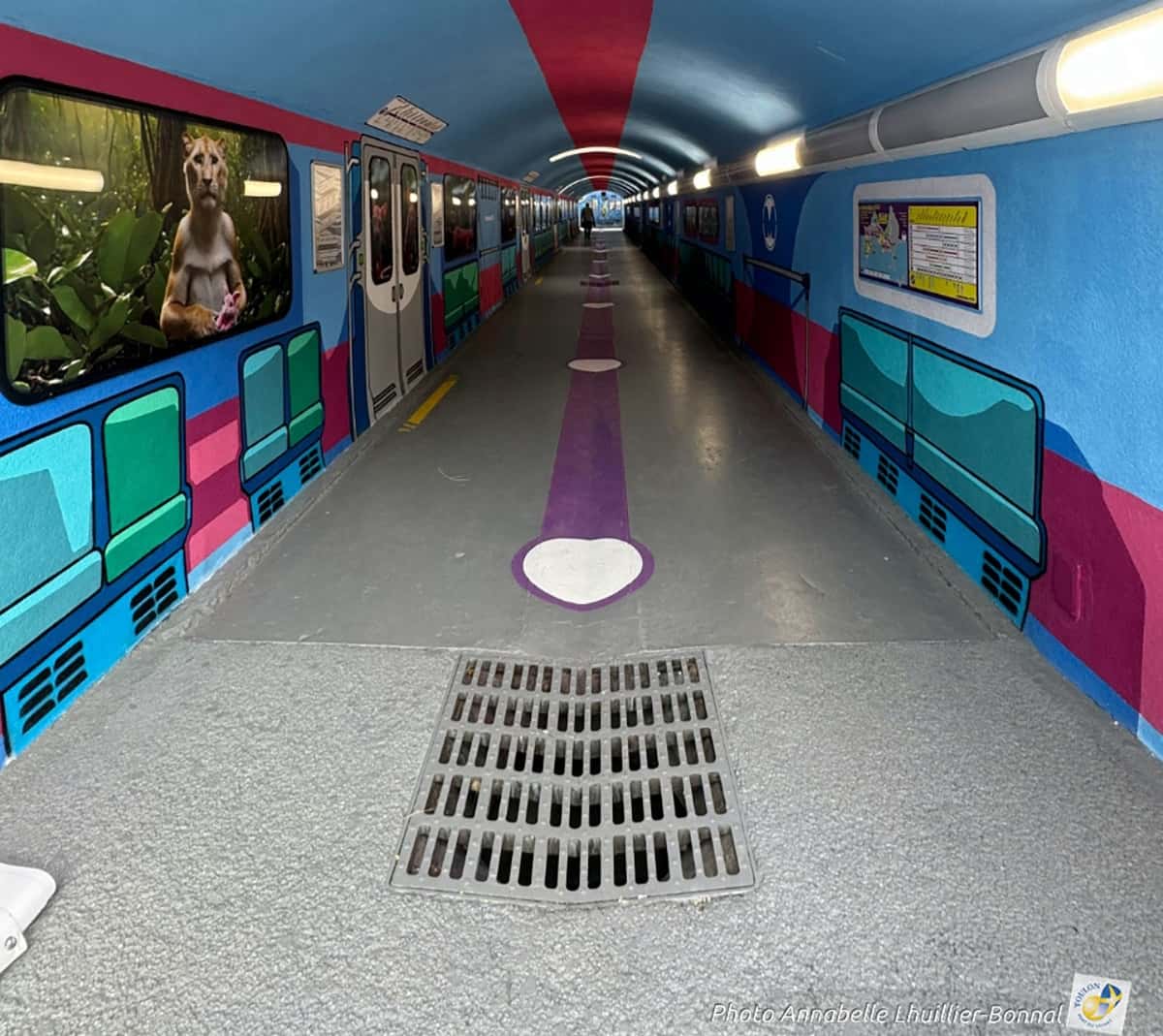 tunnel piéton de la gare de Toulon
