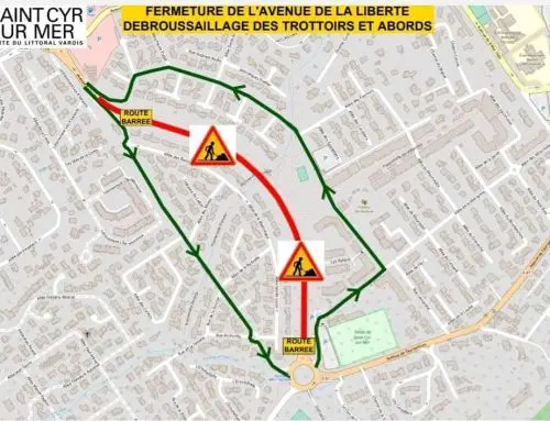 Opération de débroussaillage à Saint-Cyr : Avenue de la Liberté temporairement fermée