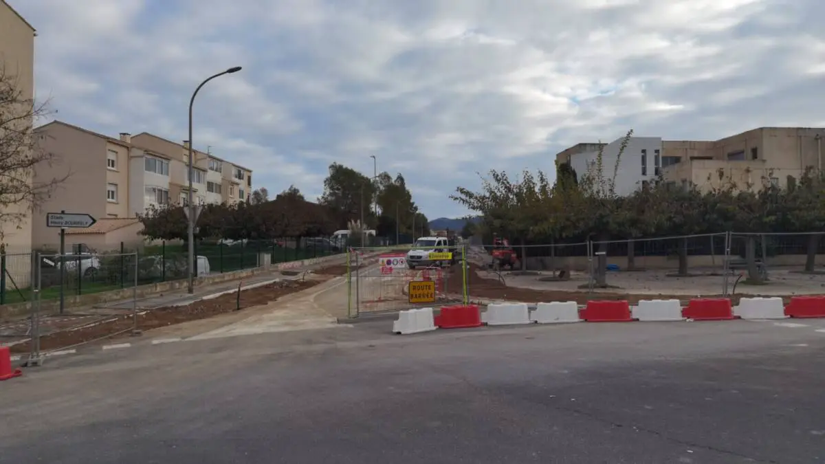 Travaux avenue lycée Coudoulière
