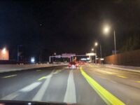 A57 entrée nuit A57 Toulon insertion sociale chantier