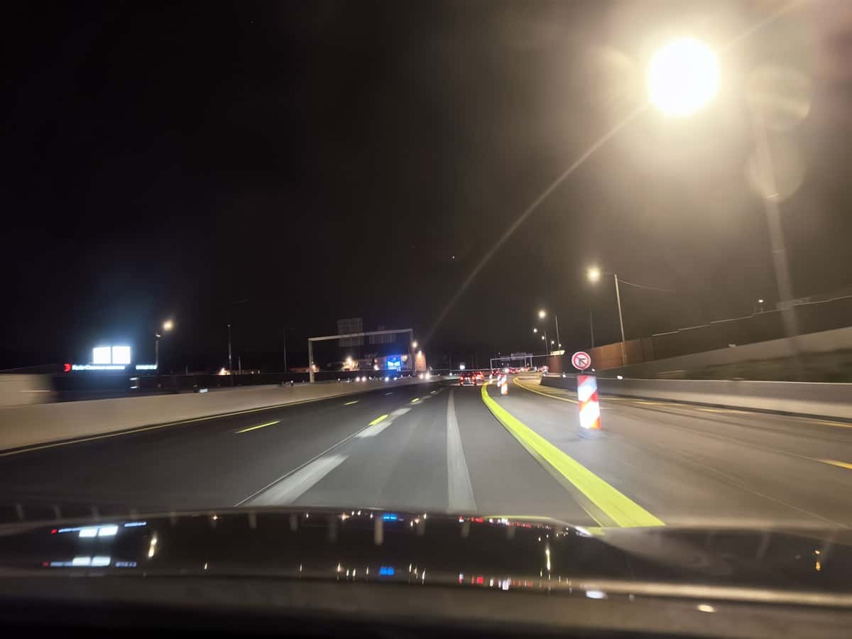 A57 nuit peu de trafic