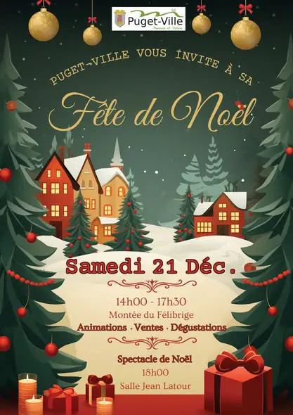 affiche puget ville noël puget ville