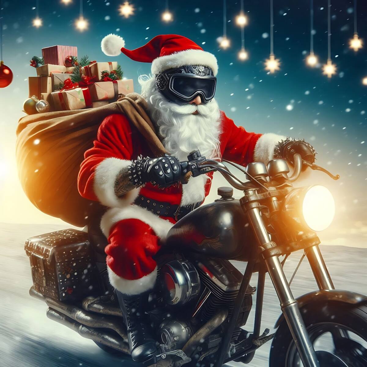père noël motard