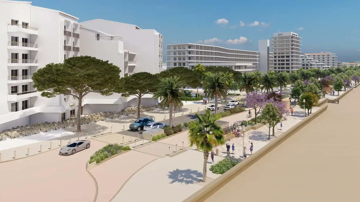 Travaux Promenade des Bains Fréjus