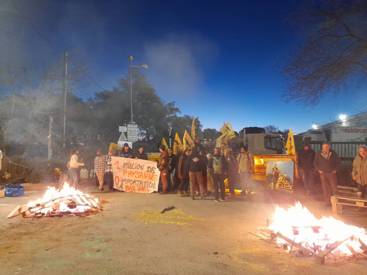 Blocage plateforme Leclerc Luc-en-Provence