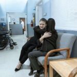hopital femme triste