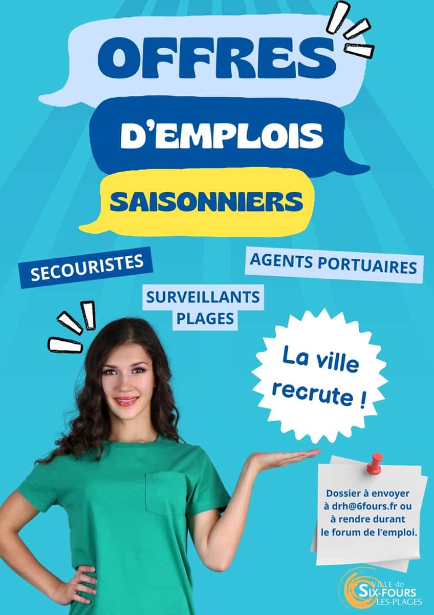 Jobs été 2025 Six-Fours-les-Plages