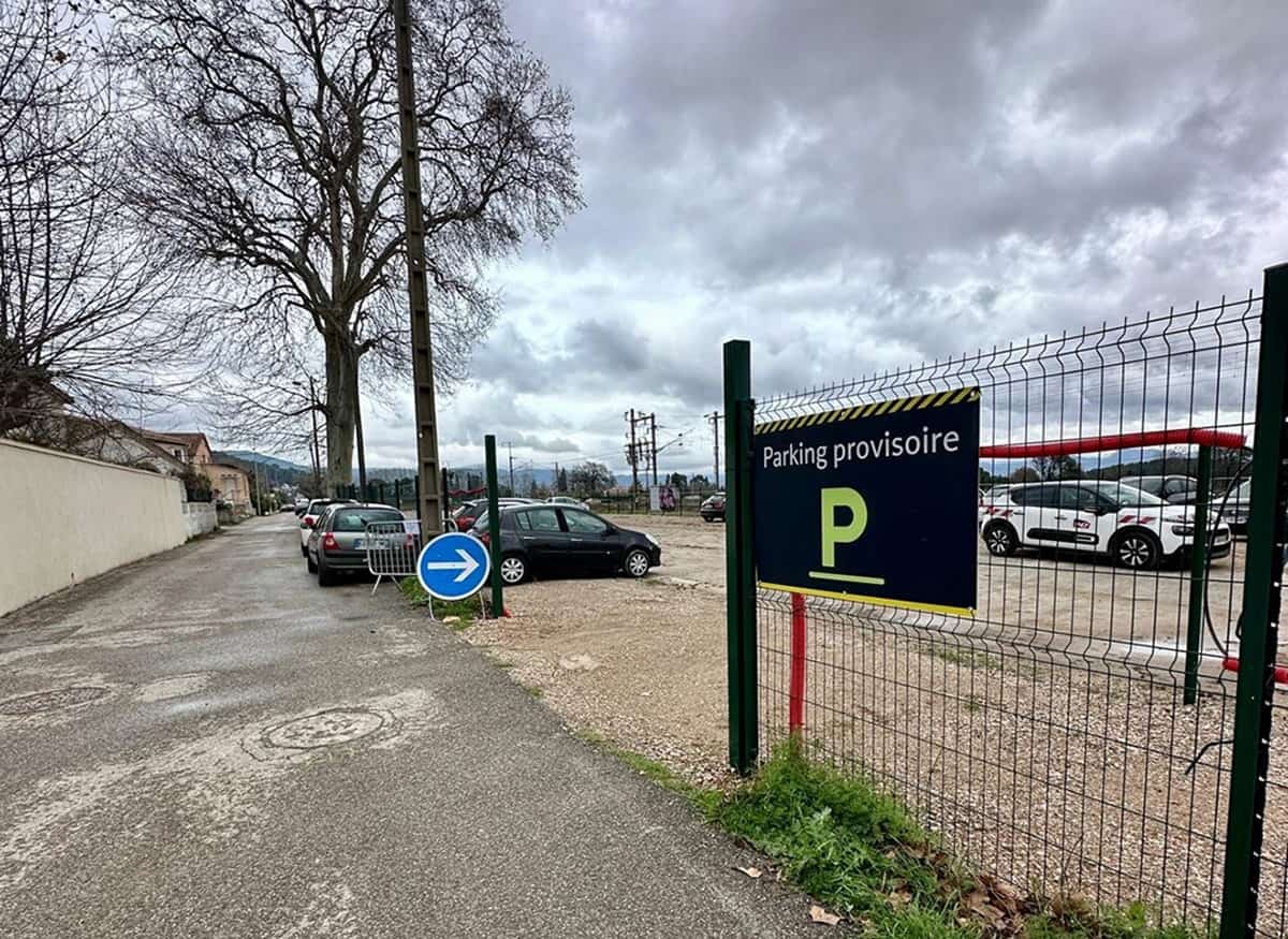 Travaux parking gare Cuers-Pierrefeu