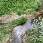 faible débit du cours d'eau