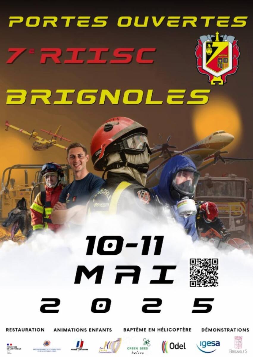 Portes ouvertes 7e RIISC Brignoles sécurité civile hélicoptère animations